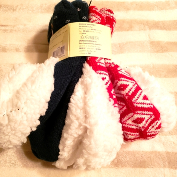 NWT Natural Reflections Double Layer Home Slippers with Aloe for 2-Pair (OS) - Picture 2 of 9